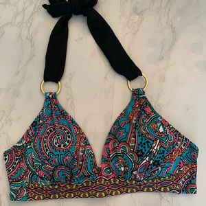 Brand New Liz Claiborne Colorful Bikini Top
